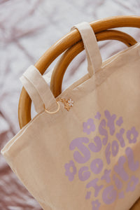 Just Go For It Girl Tote (Lavender)